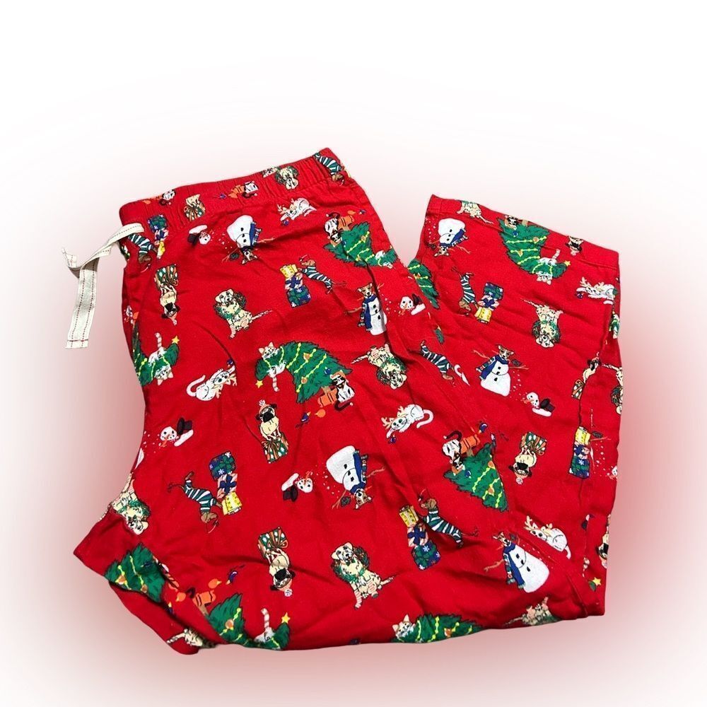 Women’s Old Navy Christmas Cats and Dogs Flannel Pajama Pants